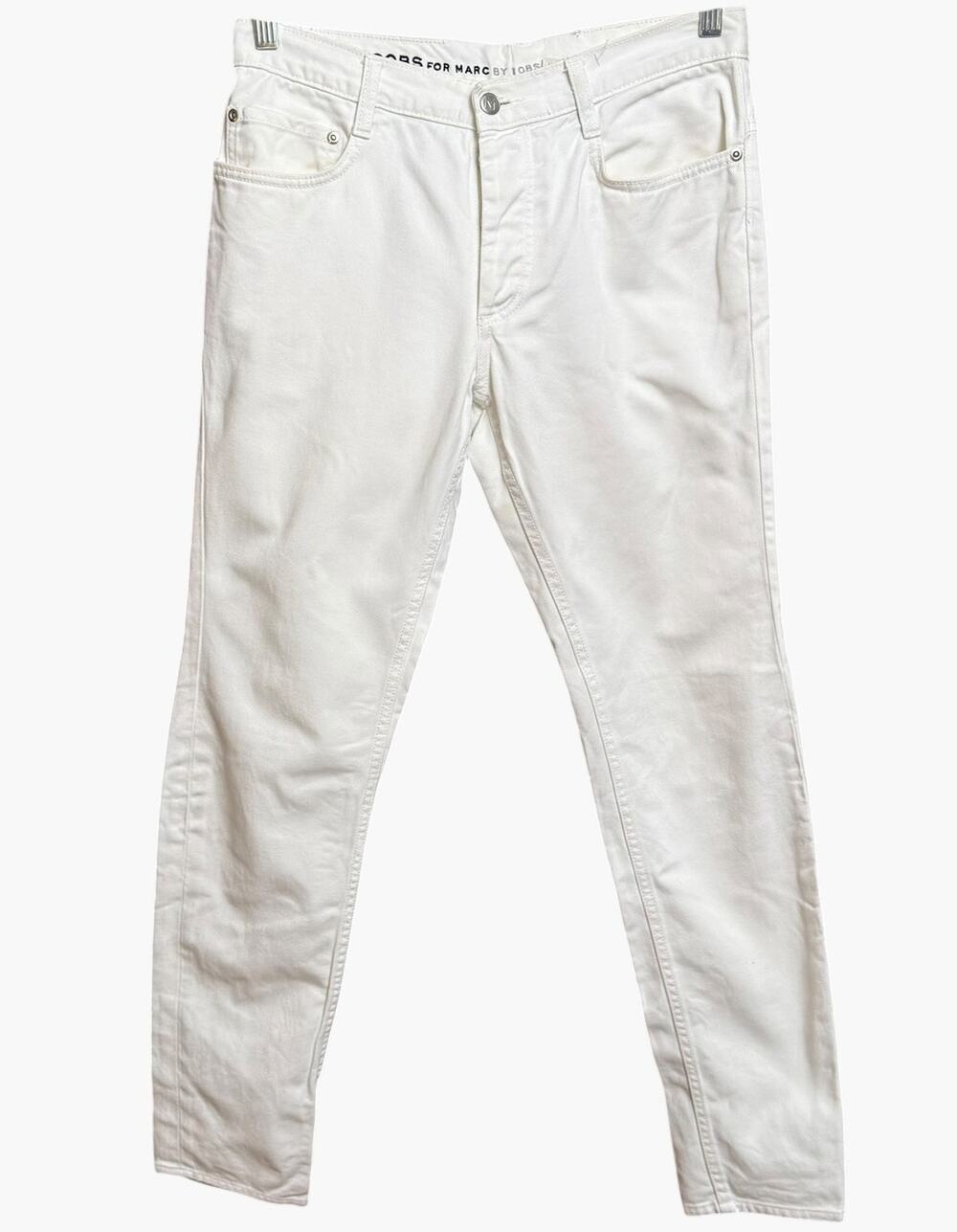 Jacobs by Marc Jacobs White Jeans Size 32 Cotton Slim Tapered Button Fly